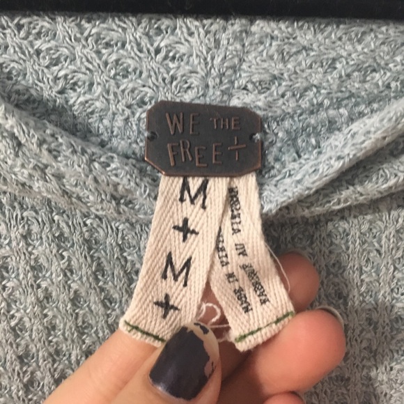 Light blue free people top - Picture 3 of 4